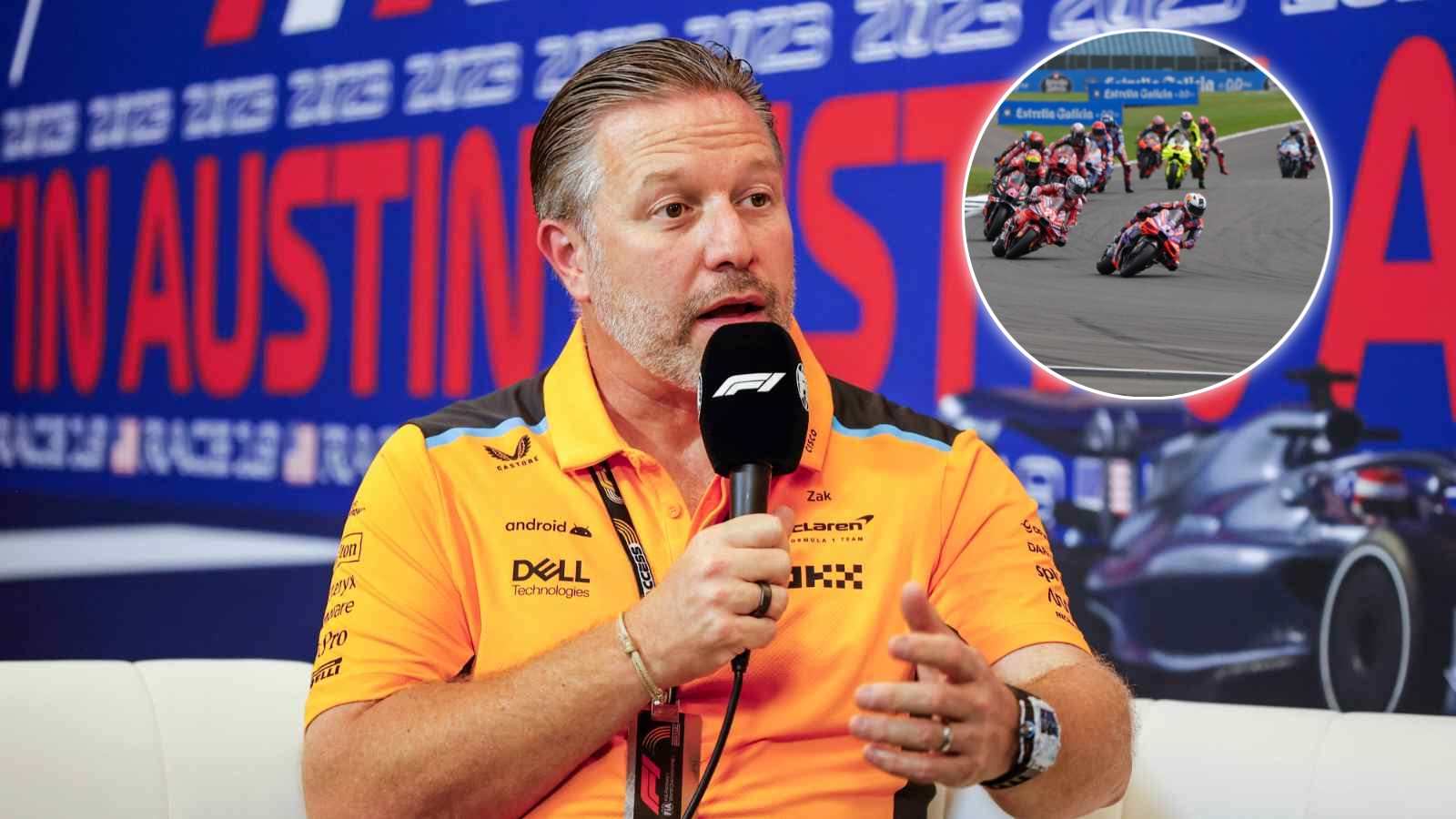 Zak Brown labels MotoGP as some of the ‘best racing in the world’ after Liberty Media takeover