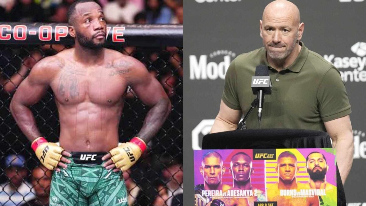 
Leon Edwards and Dana White 