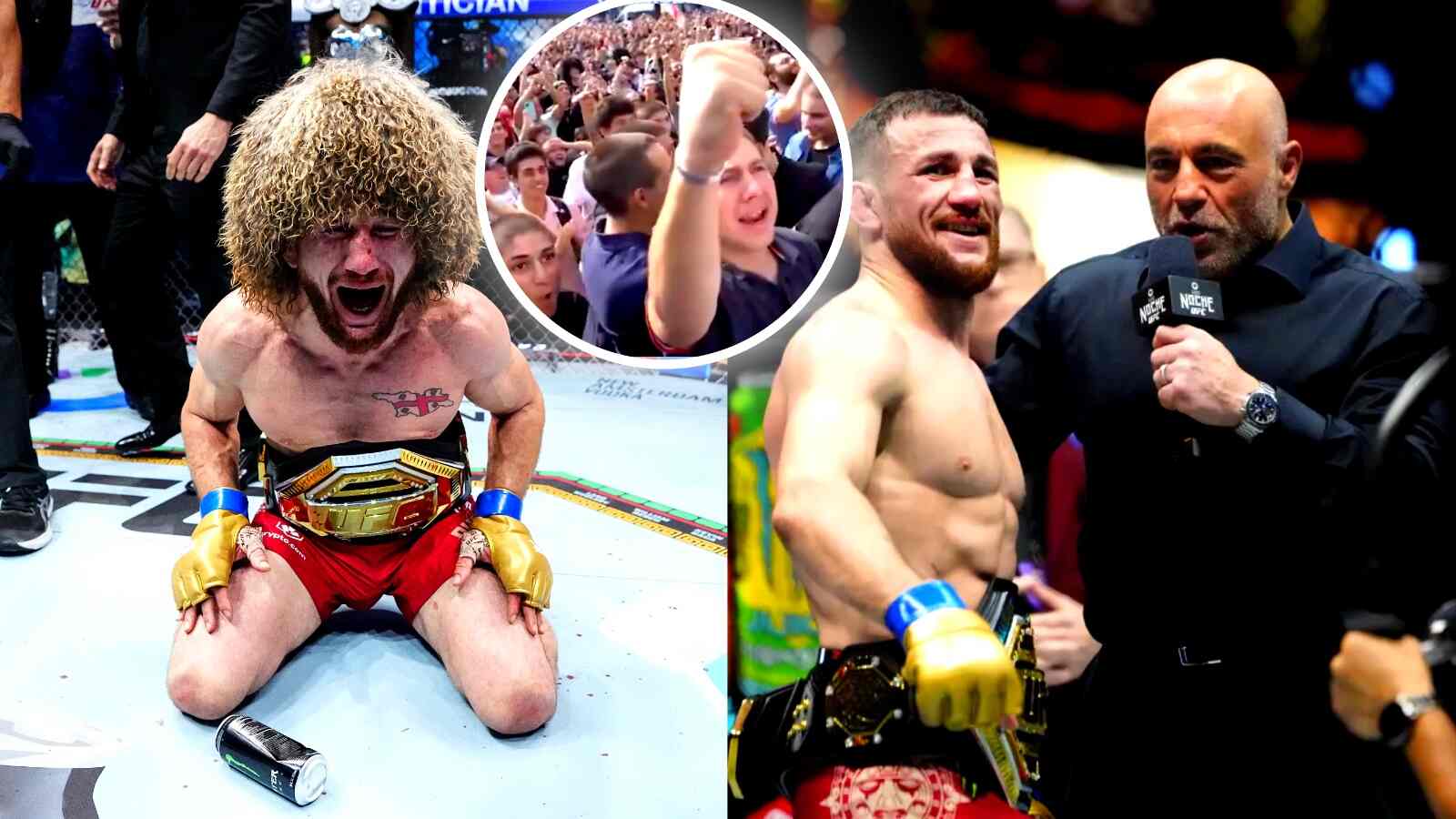 (Video) 10,000+ fans SWARM streets of Georgia as countryman Merab Dvalishvili becomes champion at UFC 306