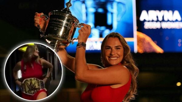 Aryna Sabalenka was given the WWE belt after US Open win