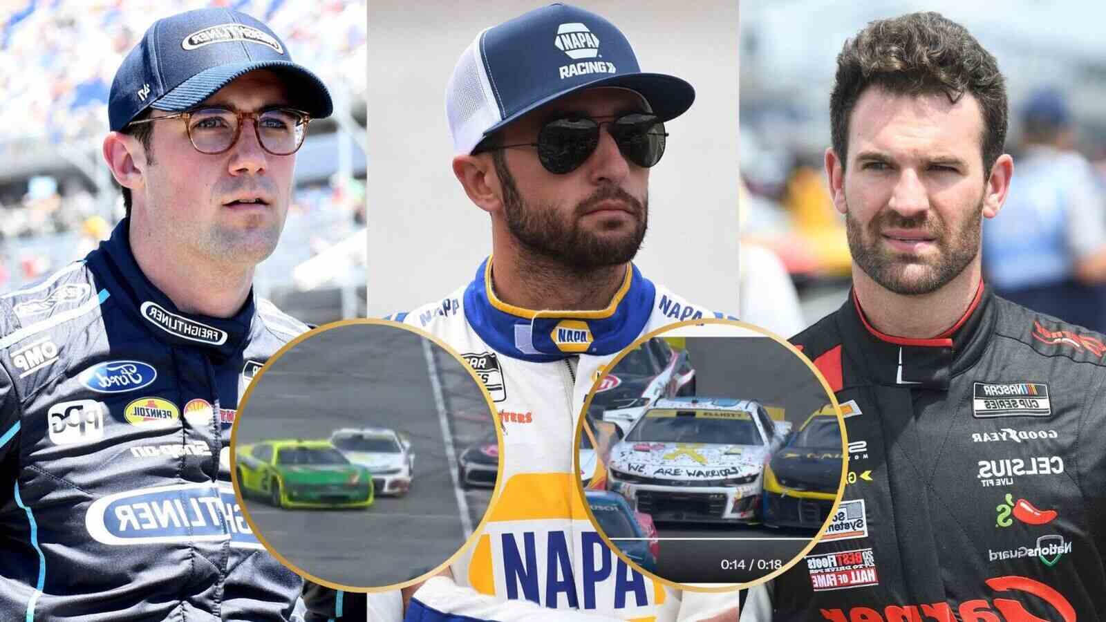 (Video) Chase Elliott involved in a crazy pit-stop hit at Atlanta involving Austin Cindric and Corey LaJoie