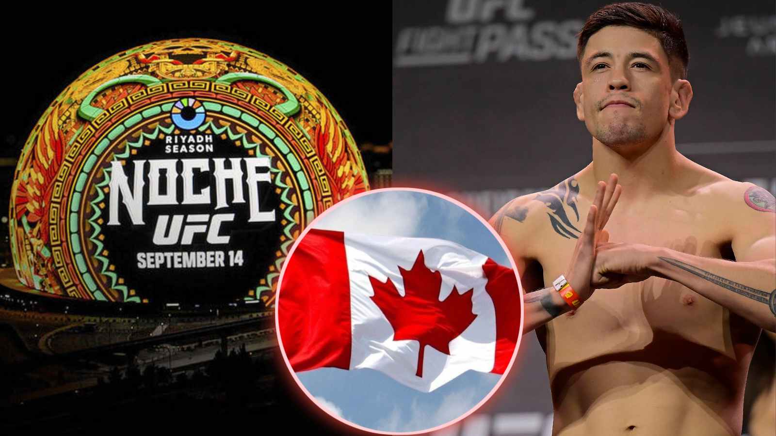 Brandon Moreno will not fight on Mexican Independence Day; instead headlines Fight Night card in Canada