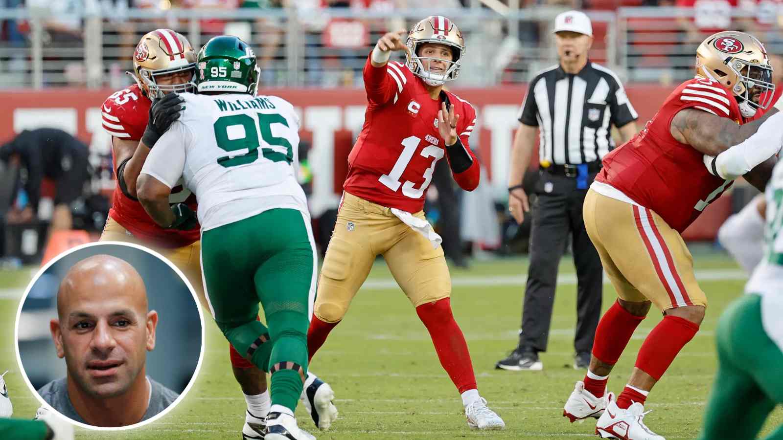 Robert Saleh gives 49ers’ offense much-deserved flowers while vowing to fix issues with Jets’ defense