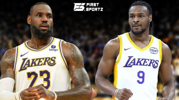 Bronny James and LeBron James