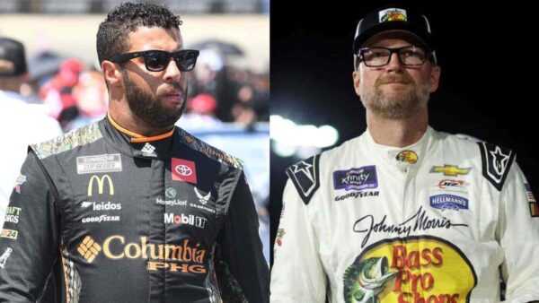 Bubba Wallace and Dale Earnhardt Jr.