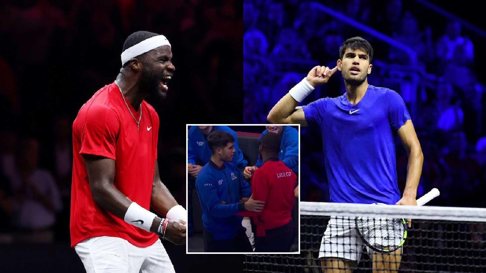 (Video) Carlos Alcaraz escorts back Frances Tiafoe after American enters Team Europe’s premises at the 2024 Laver Cup; fans react