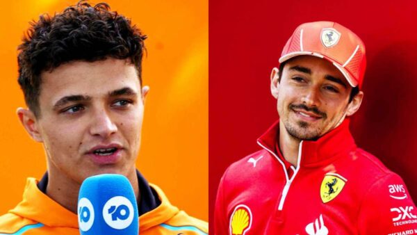 Lando Norris and Charles Leclerc