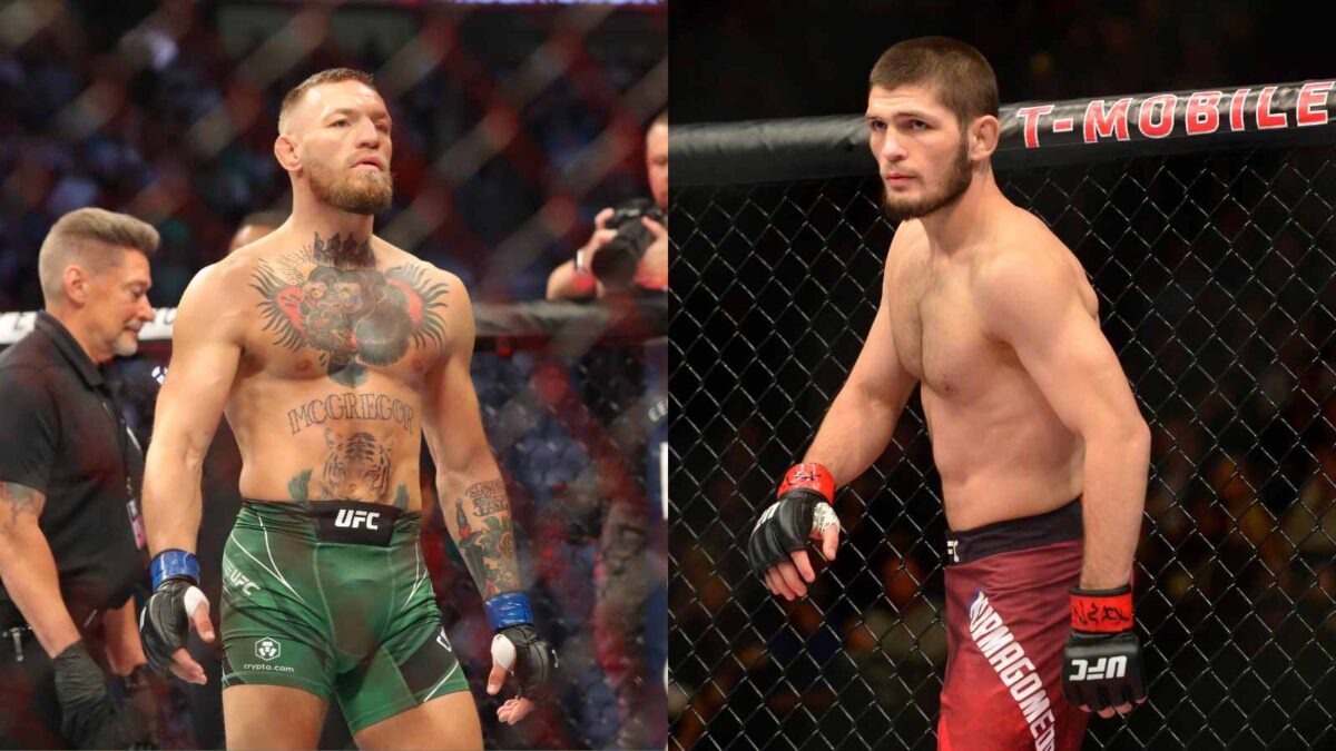 Conor McGregor and Khabib Nurmagomedov 