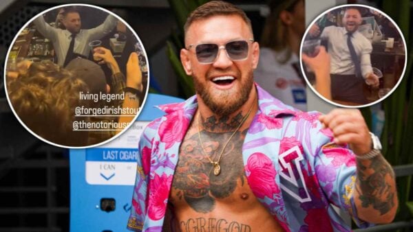 Conor McGregor enjoying his time at a pub amidst comeback rumors