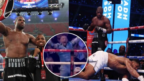 Conor McGregor reacts to Anthony Joshua getting knocked out by Daniel Dubois