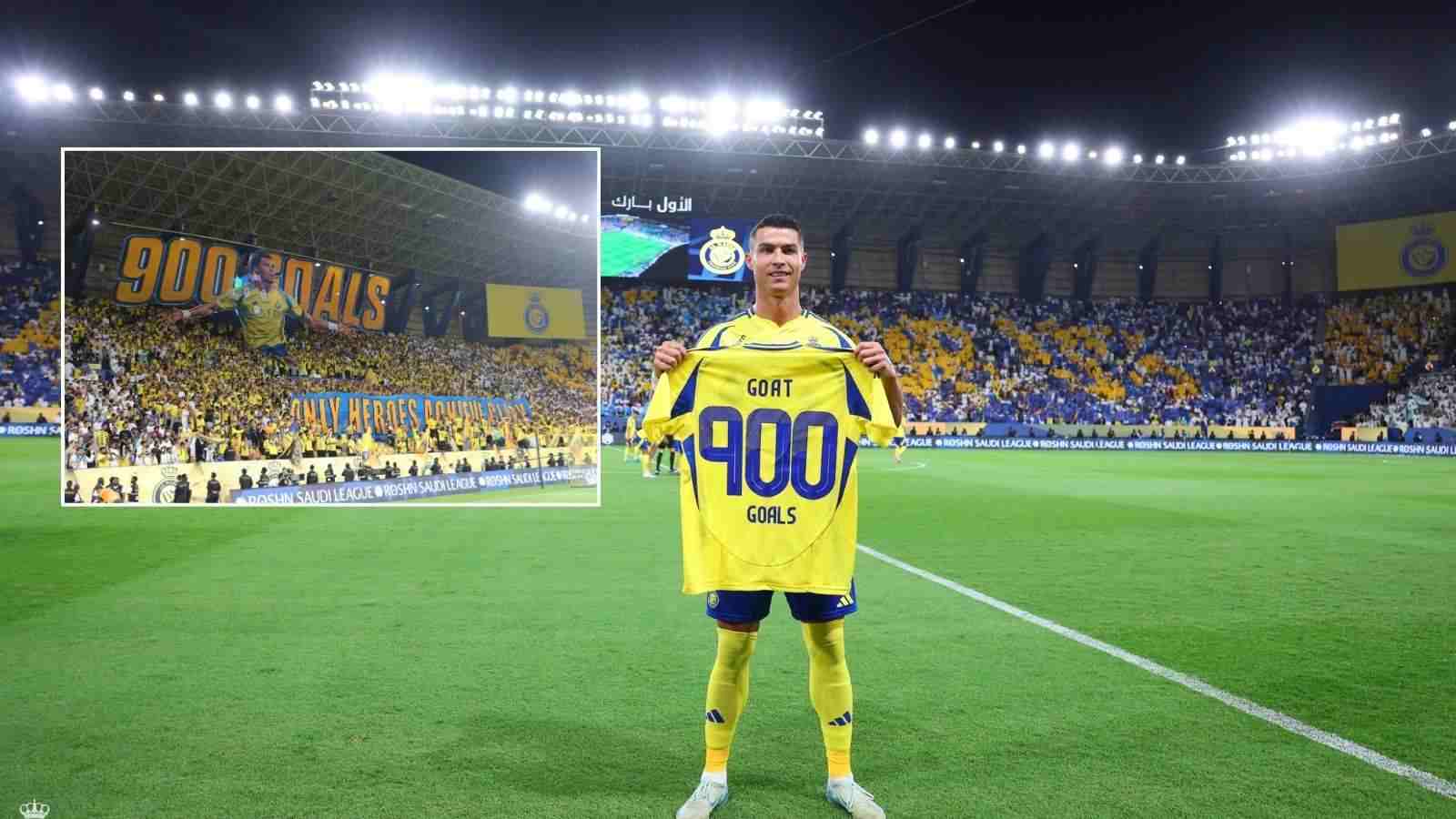 Al-Nassr honor Cristiano Ronaldo with special GOAT jersey as tribute for crossing 900 goal mark