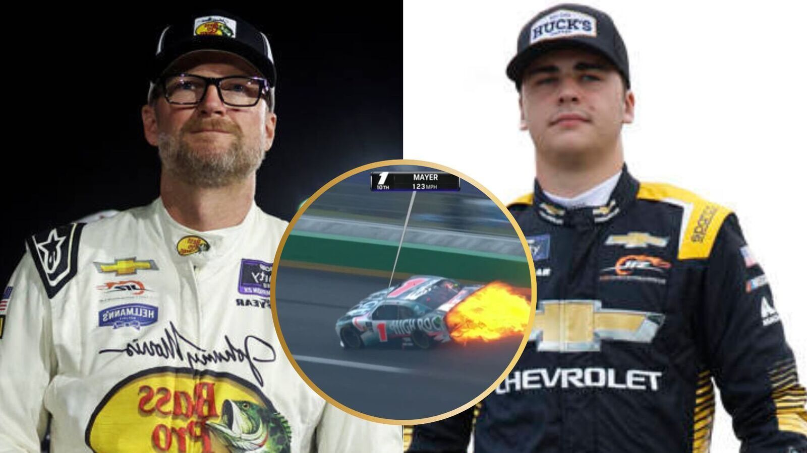 (Video) Dale Earnhardt Jr.’s driver Sam Mayer’s car BURSTS into flames at Atlanta