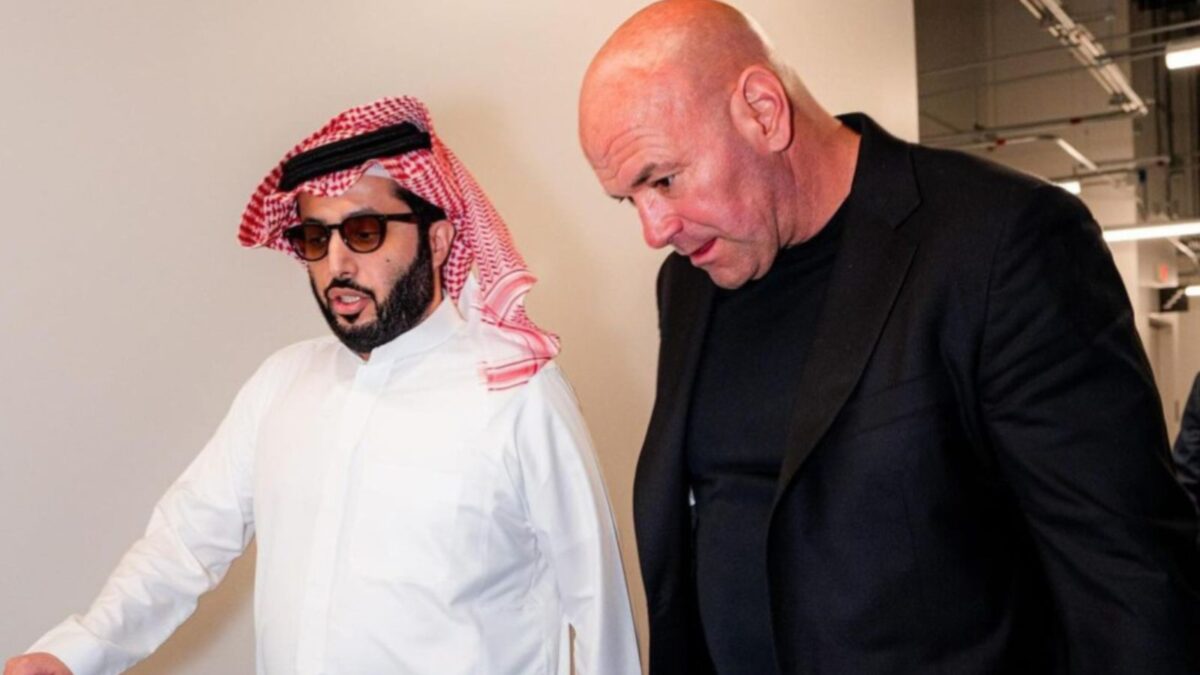 Dana White and Turki Alalshikh together