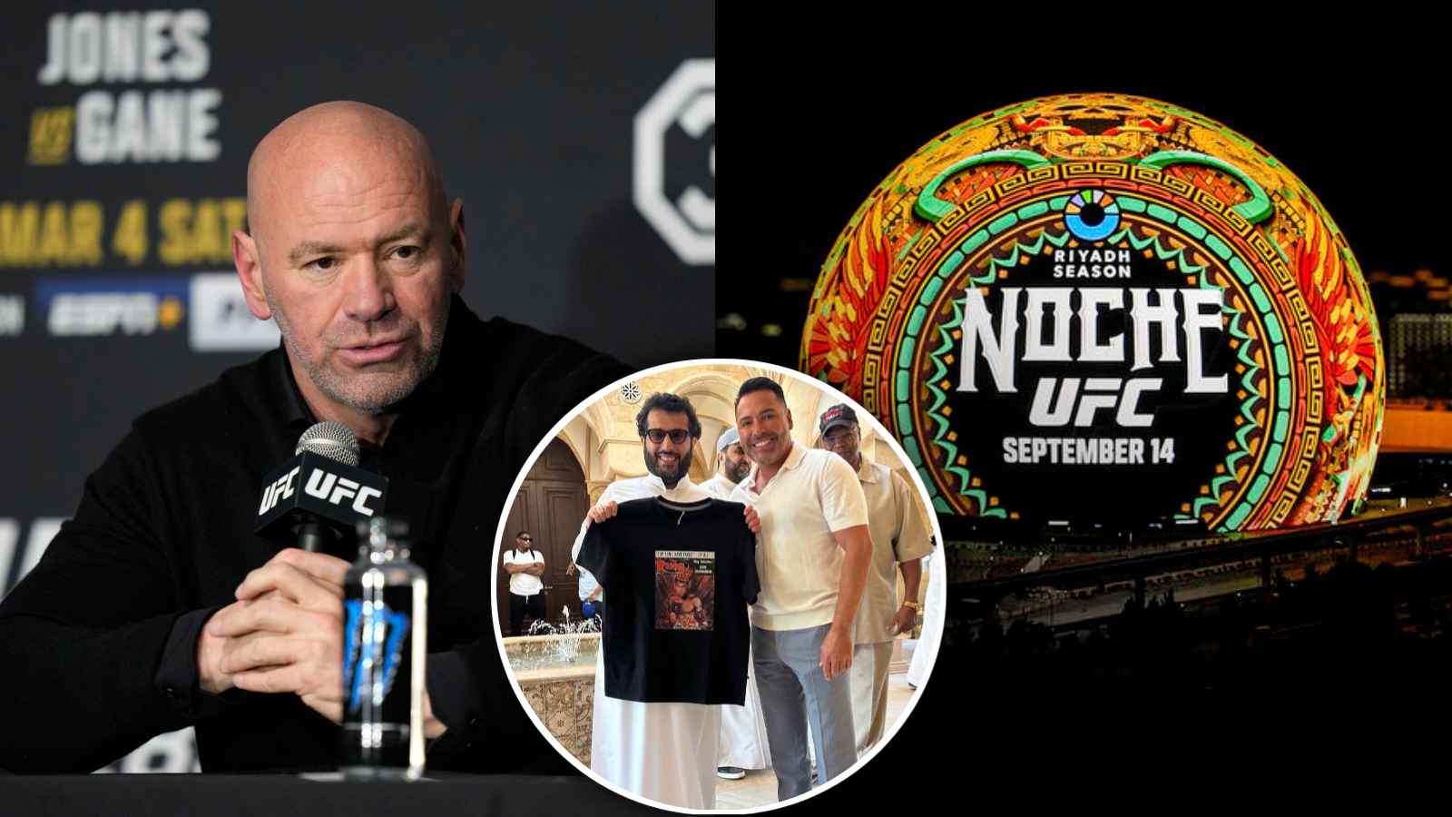 Despite giving no tickets, Dana White confirms Oscar De La Hoya will attend Noche UFC with a TWIST