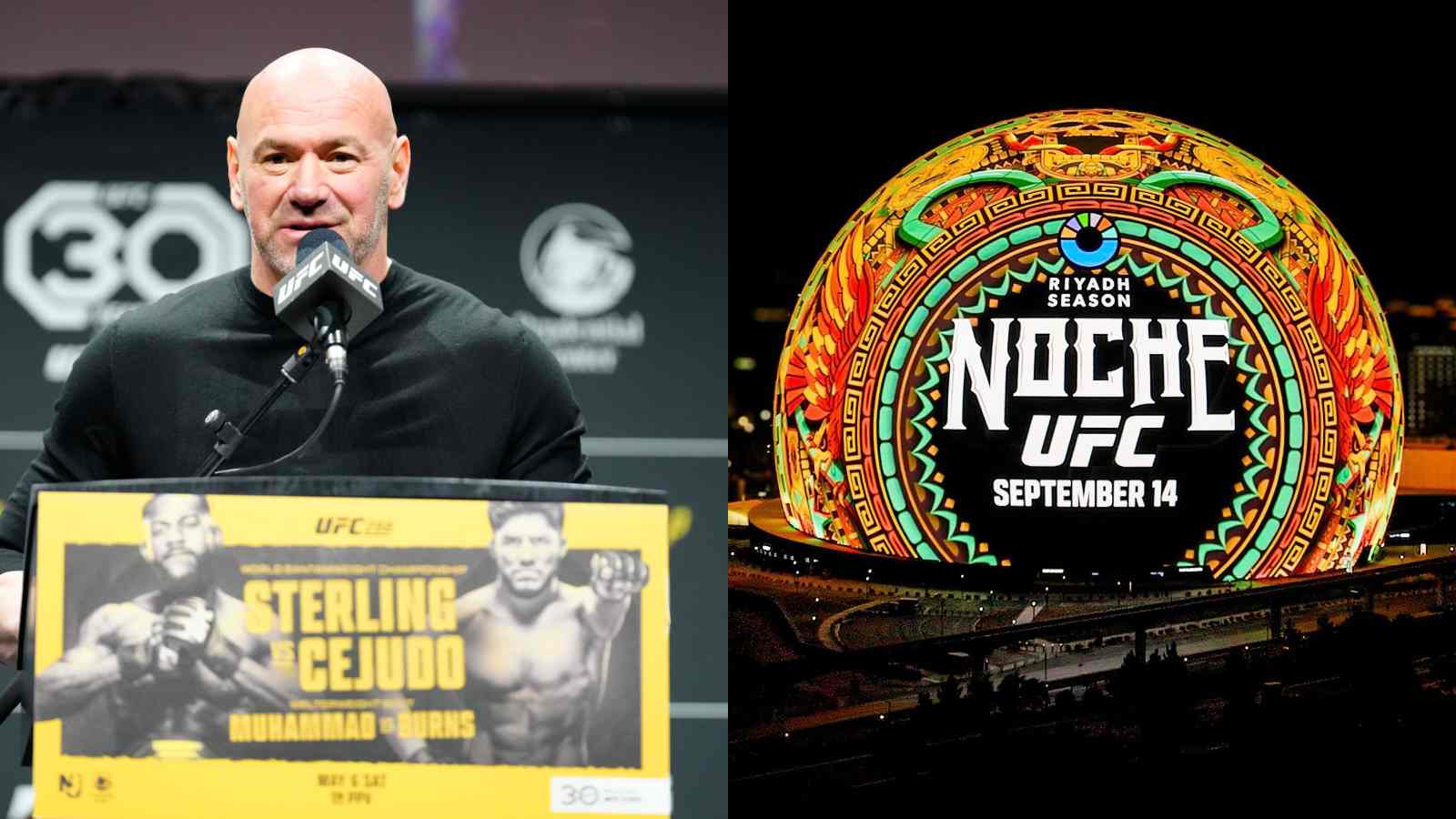 Dana White PROMISES $25000 to identify all the ‘Easter Eggs’ from Noche UFC broadcast from the Sphere