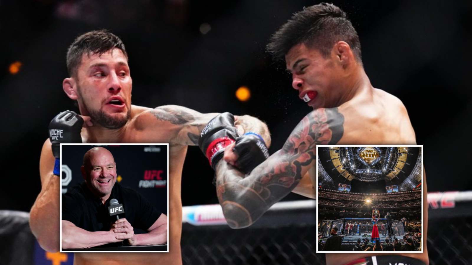 “Scientific study on Mexican chin” – UFC 306 fighter survives FLURRY of punches making case for Dana White $50k bonus 