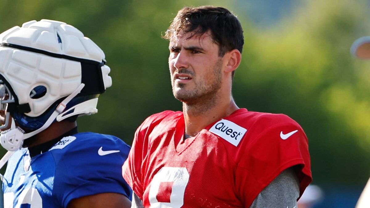 Daniel Jones receives encouraging words from ex-teammate Saquon Barkley after losing first game of 2024 against Vikings