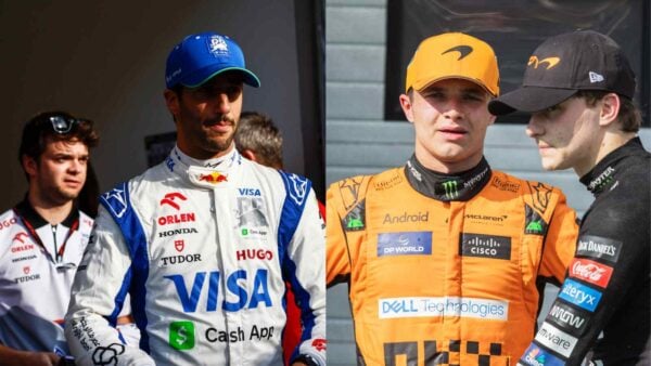 Daniel Ricciardo and Lando Norris