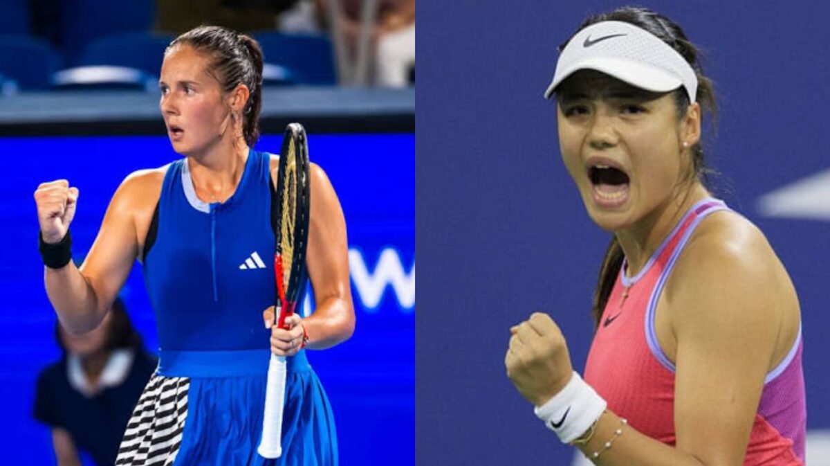 Daria Kasatkina y Emma Raducanu (vía WTA/The Guardian)