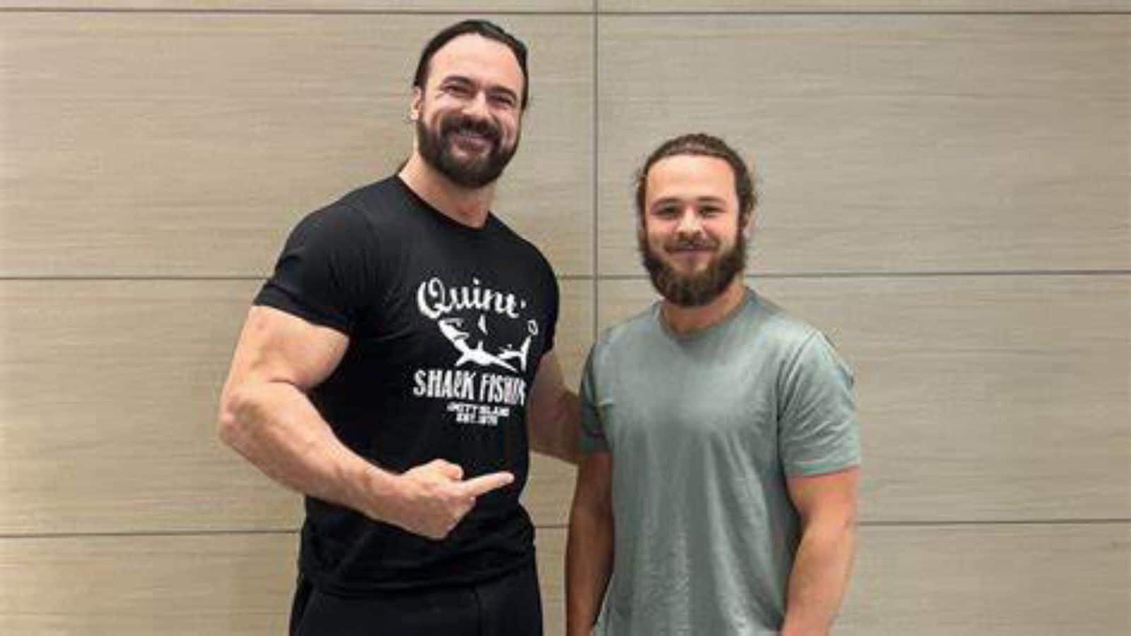 “A buddy of mine,” Drew McIntyre reveals he met another AEW star before viral photo with Jack Perry