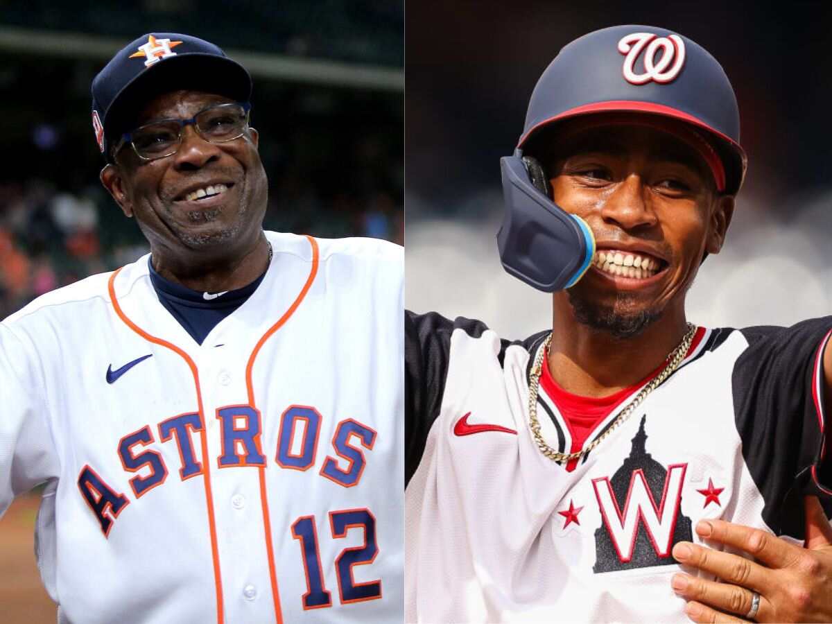 Dusty Baker and son Darren Baker