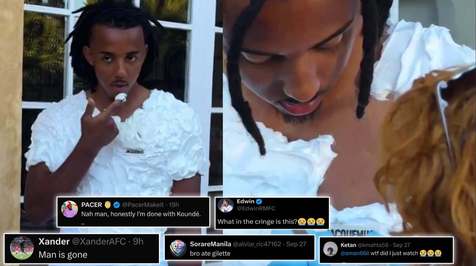 “What in the cringe is this?” Fans react as FC Barcelona defender