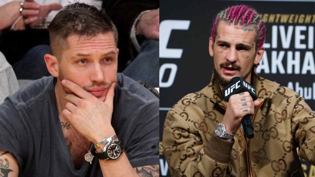 Fans react to Tom Hardy chocking Sean O'Malley