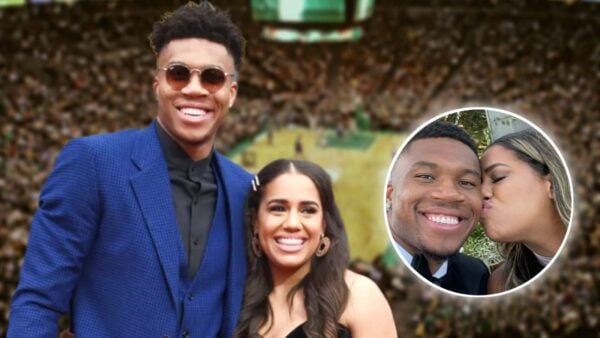 Giannis Antetokounmpo and Mariah Riddlesprigger