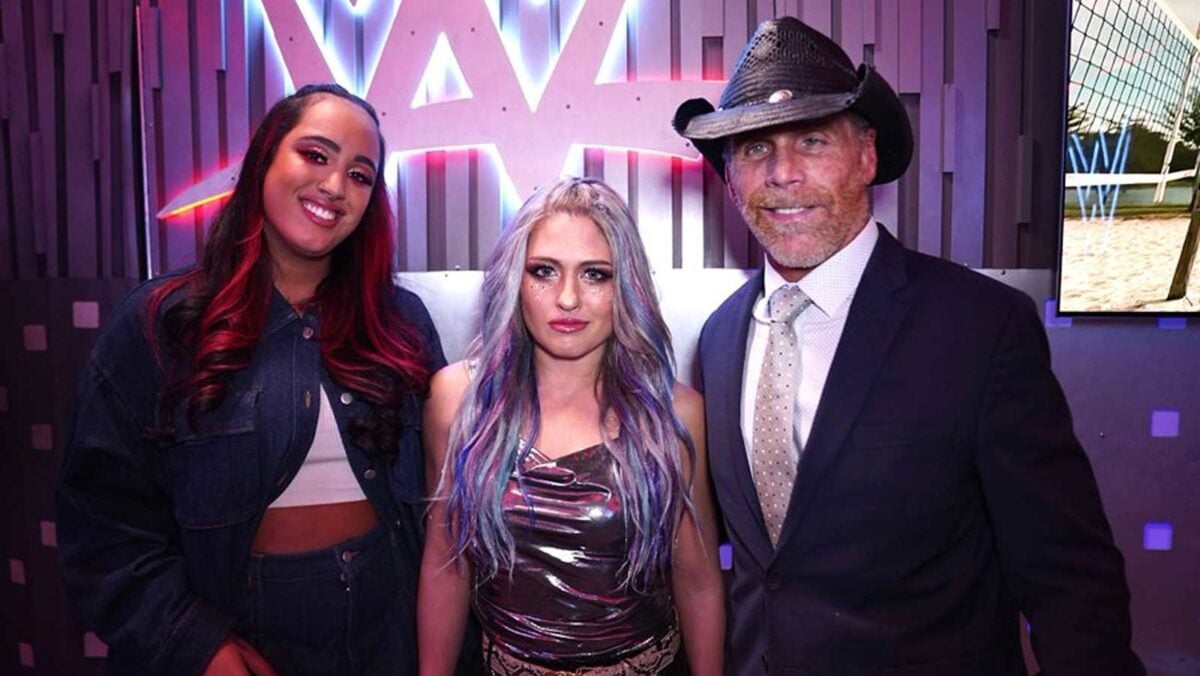 Ava Raine, Giulia and Shawn Michaels