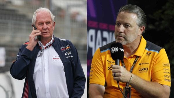 Helmut Marko and Zak Brown (via IMAGO)