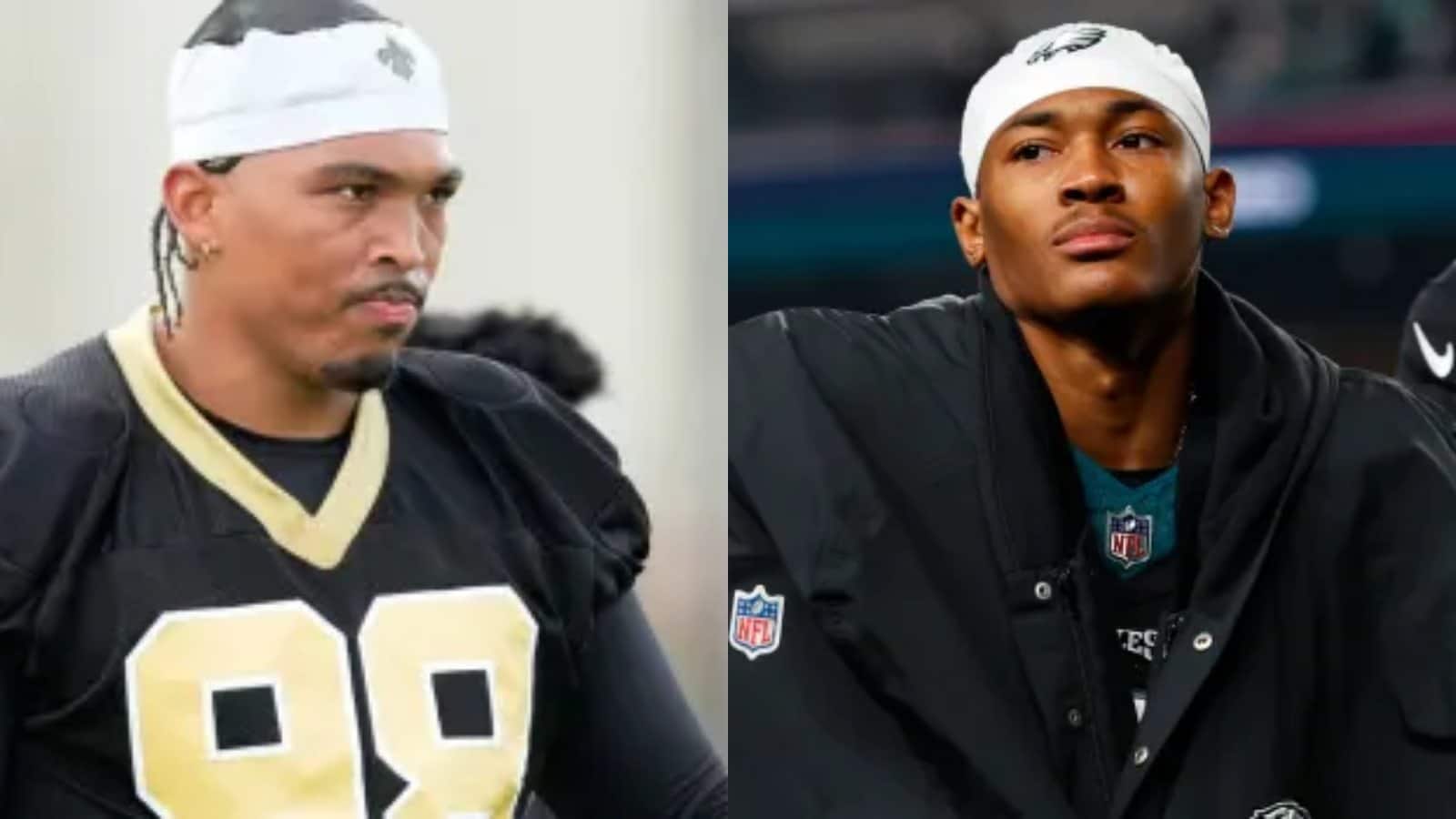 “Disgusting”- Saints’ Payton Turner spits on DeVonta Smith after the wideout suffers a concussion expressing unsportsmanlike conduct