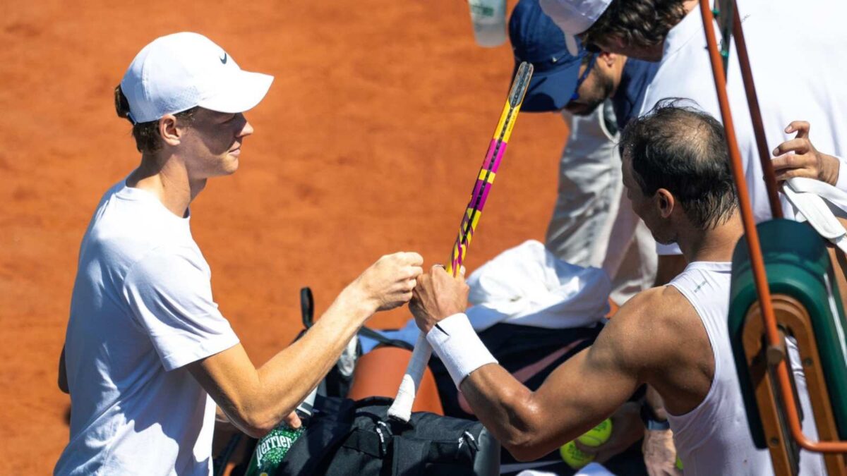 Jannik Sinner and Rafael Nadal