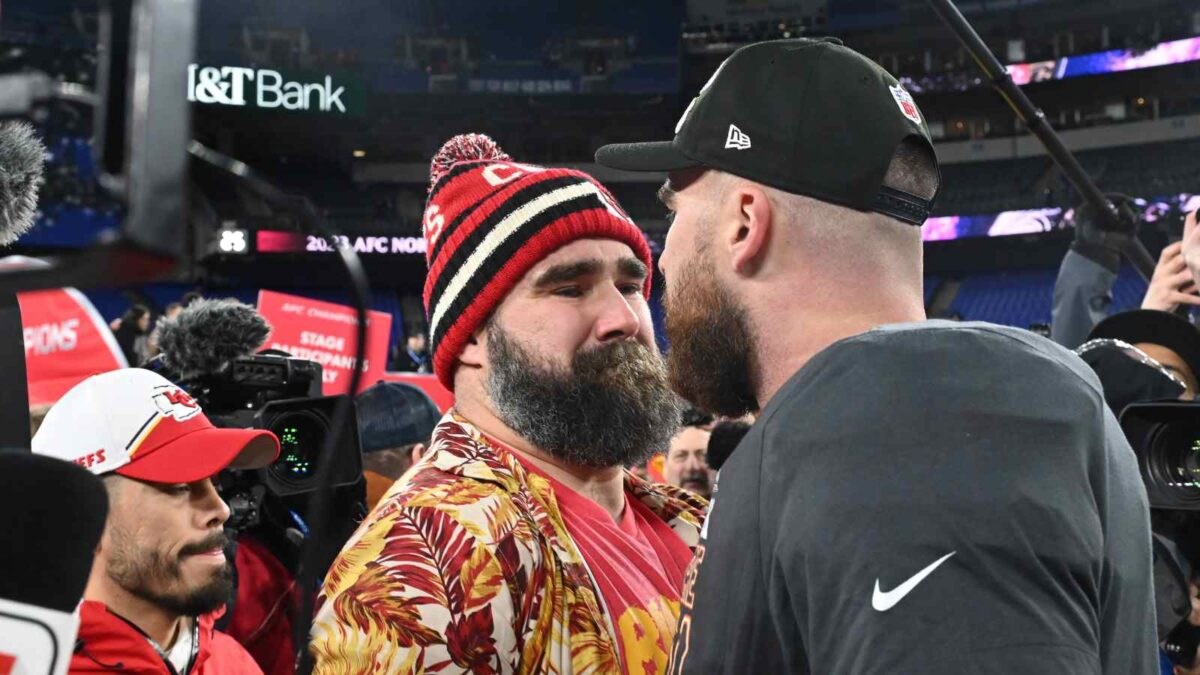 Jason Kelce will cover brother Travis Kelce as a broadcaster for Kansas City Chiefs game