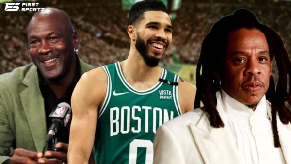 Jayson Tatum Michael Jordan and Jay-Z