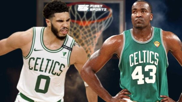 Jayson Tatum and Kendrick Perkins