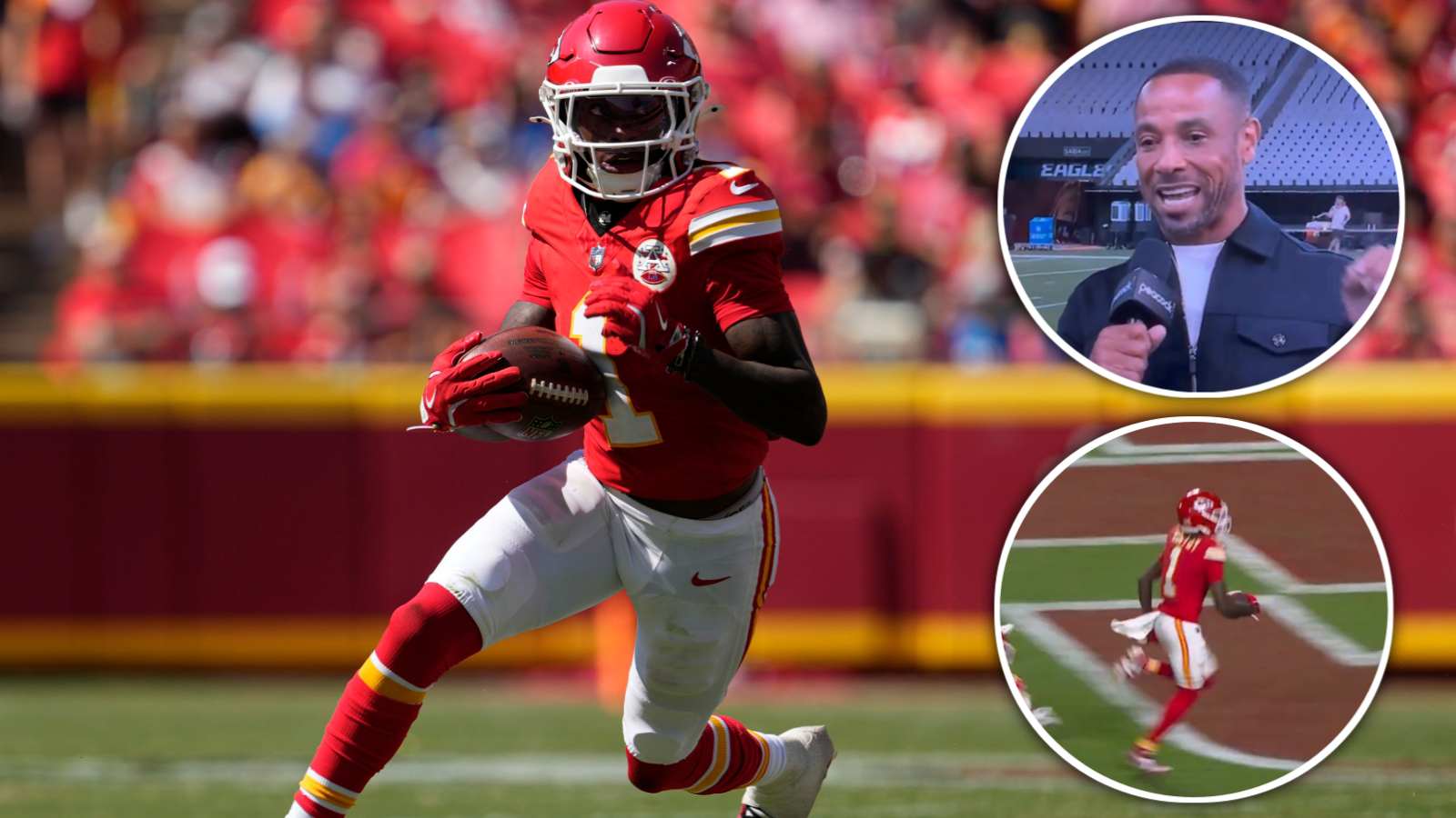 Rodney Harrison’s pregame ‘little skinny guy’ jab backfires as Xavier Worthy scores Chiefs’ first touchdown of 2024 season