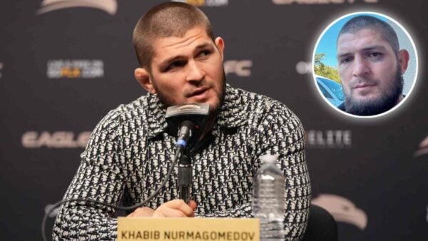 Khabib Nurmagomedov gets a black eye in training