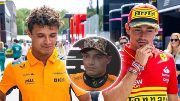 Lando Norris and Charles Leclerc