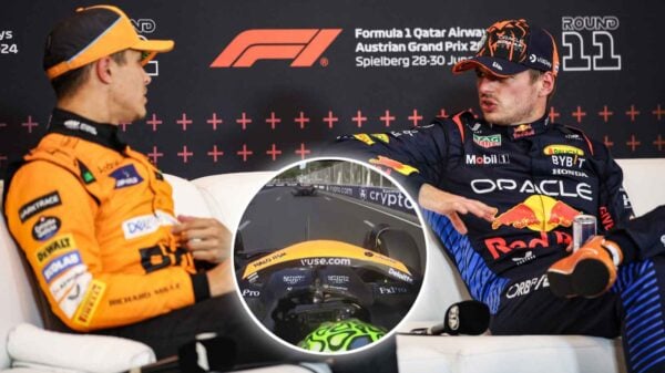 Lando Norris and Max Verstappen