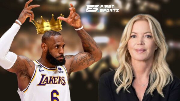 LeBron James and Jeanie Buss