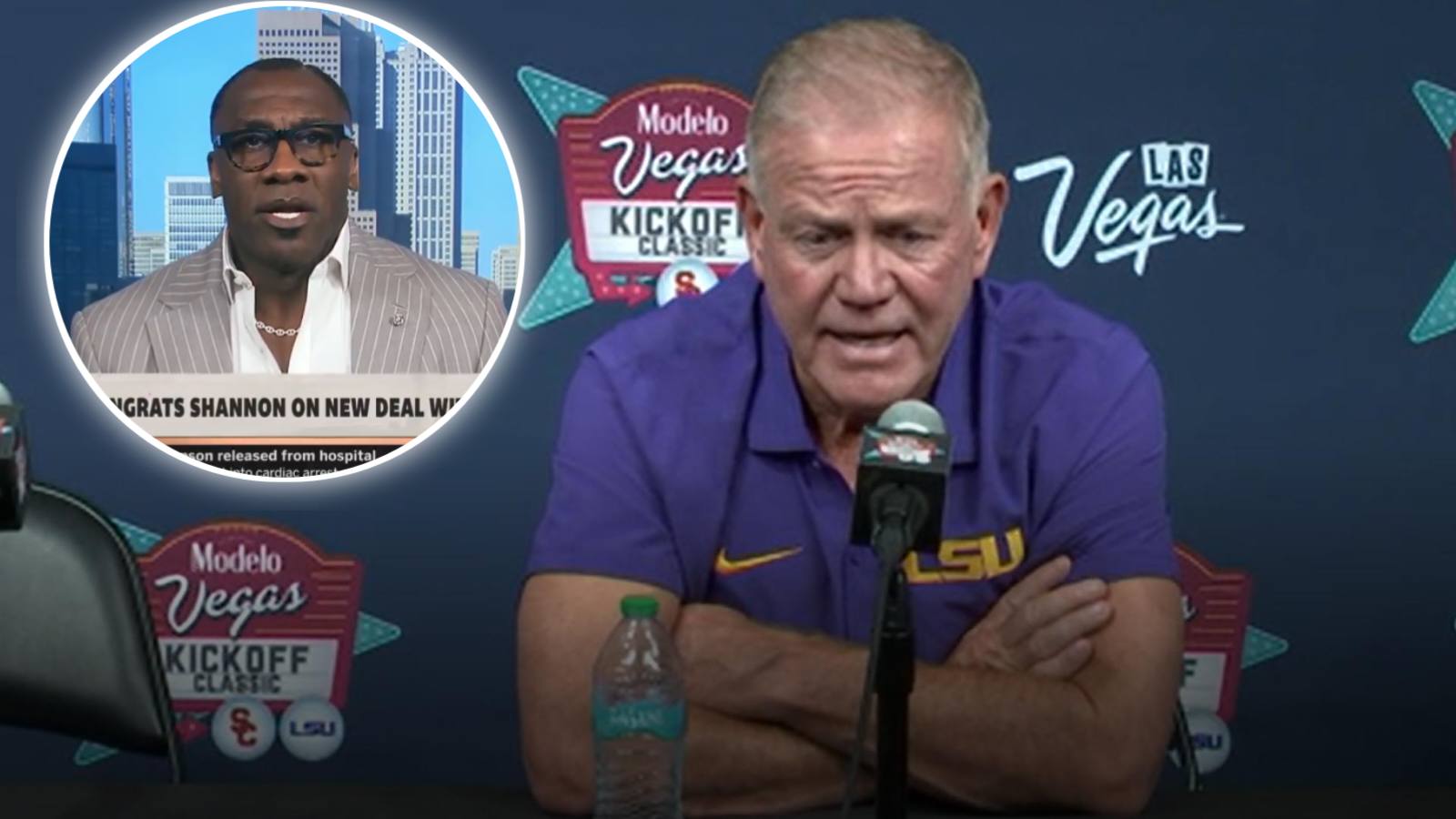 “Lincoln Riley out-coached you!” Shannon Sharpe hits back at Brian Kelly over his ‘furious’ press outburst after LSU’s loss