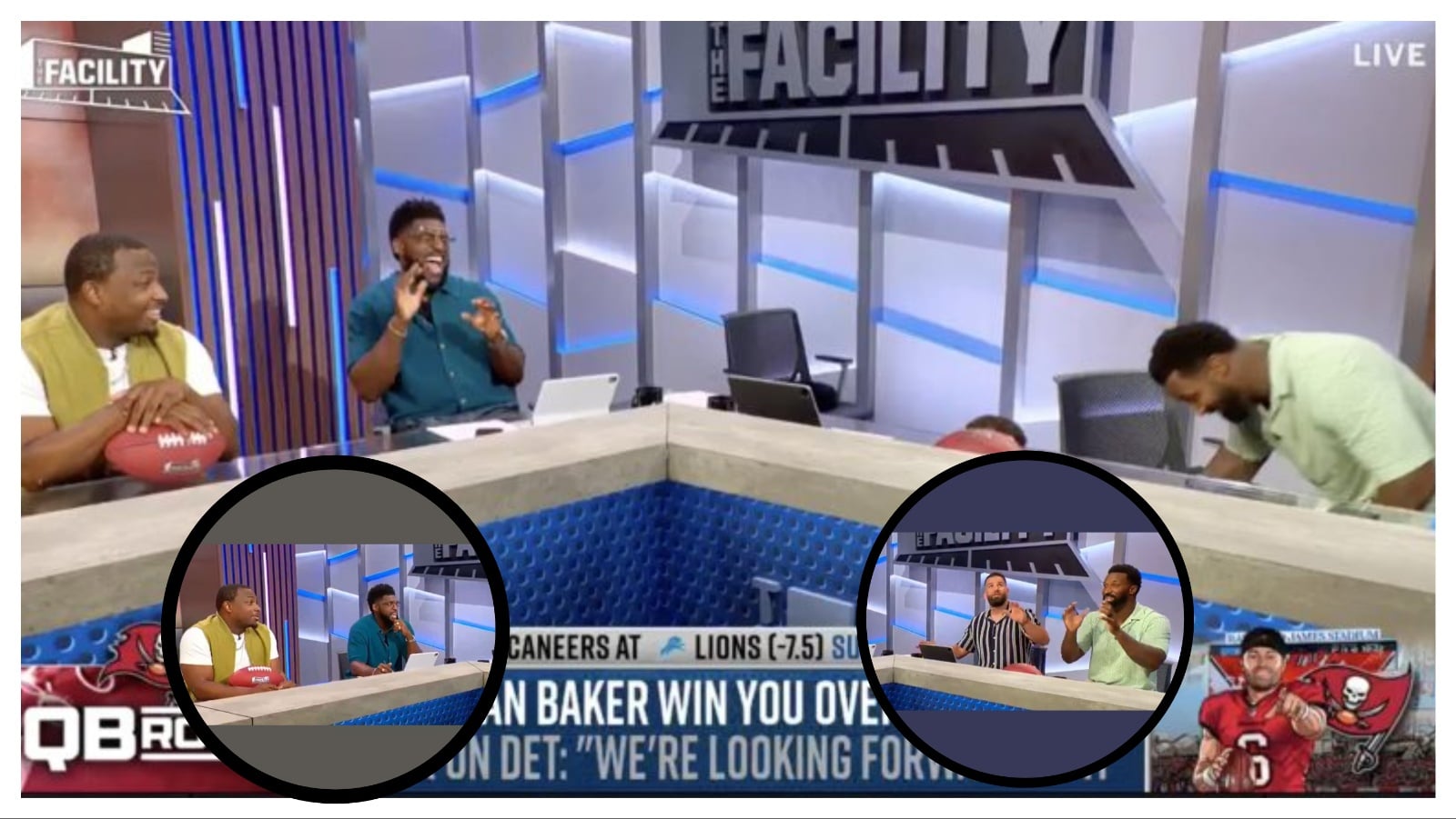 (Video) Ex-NFL stars experience earthquake on live TV in Los Angeles