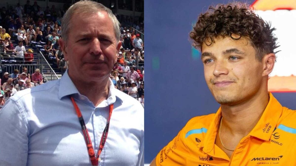 Martin Brundle and Lando Norris