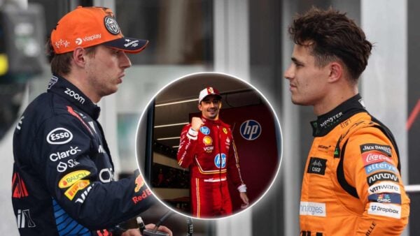 Max Verstappen, Lando Norris , and Charles Leclerc