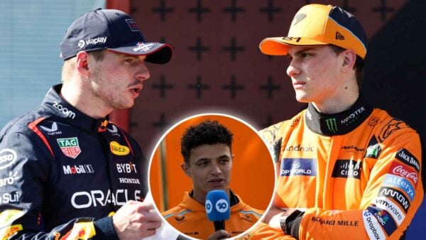 Max Verstappen, Oscar Piastri, and Lando Norris