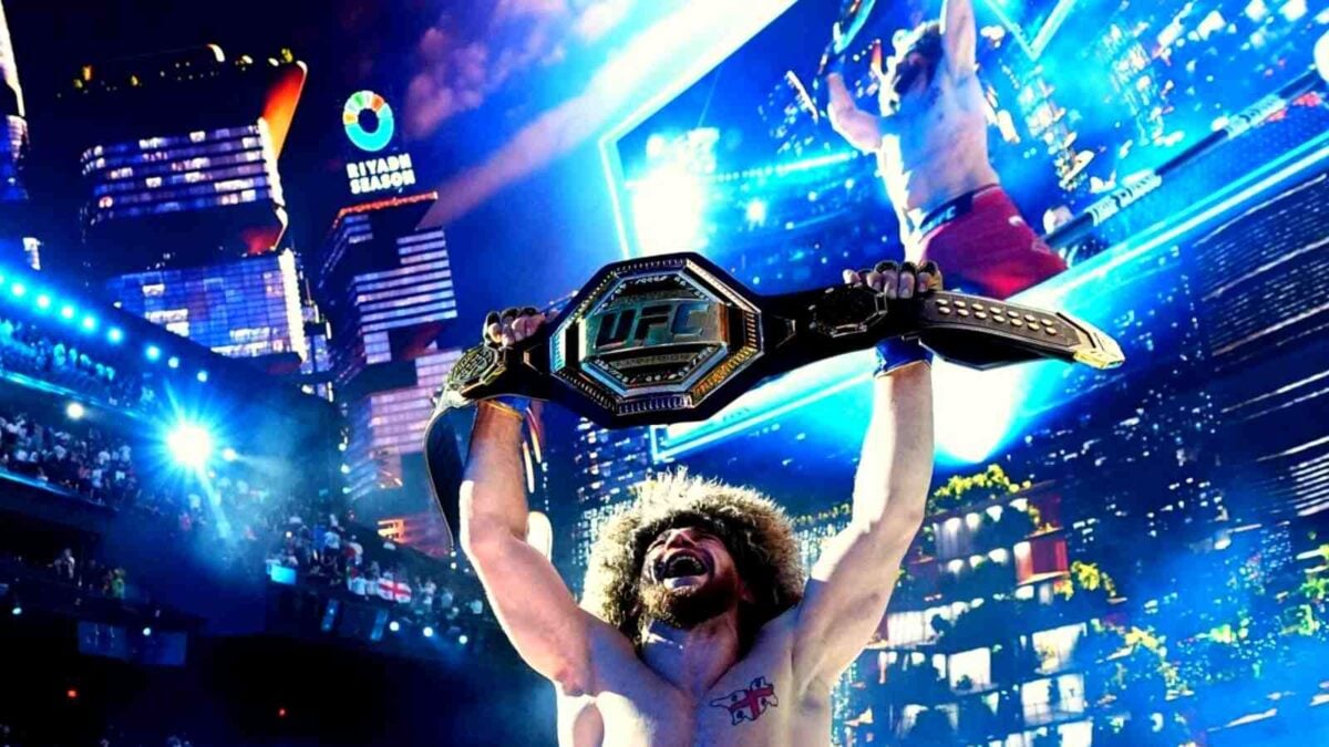 UFC 306 at 15,000 ft! Super fan watches countryman Merab Dvalishvili fight for title from top of mountain 1 Merab Dvalishvili wraps himself with new step in bantamweight history