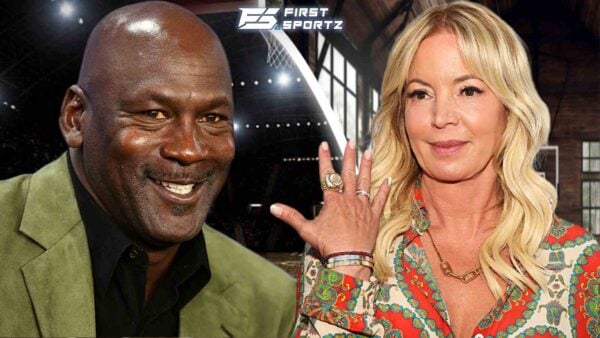 Michael Jordan and Jeanie Buss