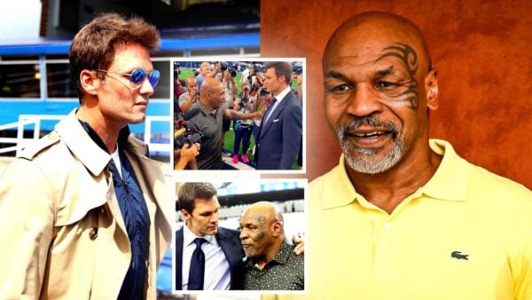 Sports G.O.A.Ts Mike Tyson and Tom Brady chopped it up before Saints-Cowboys game