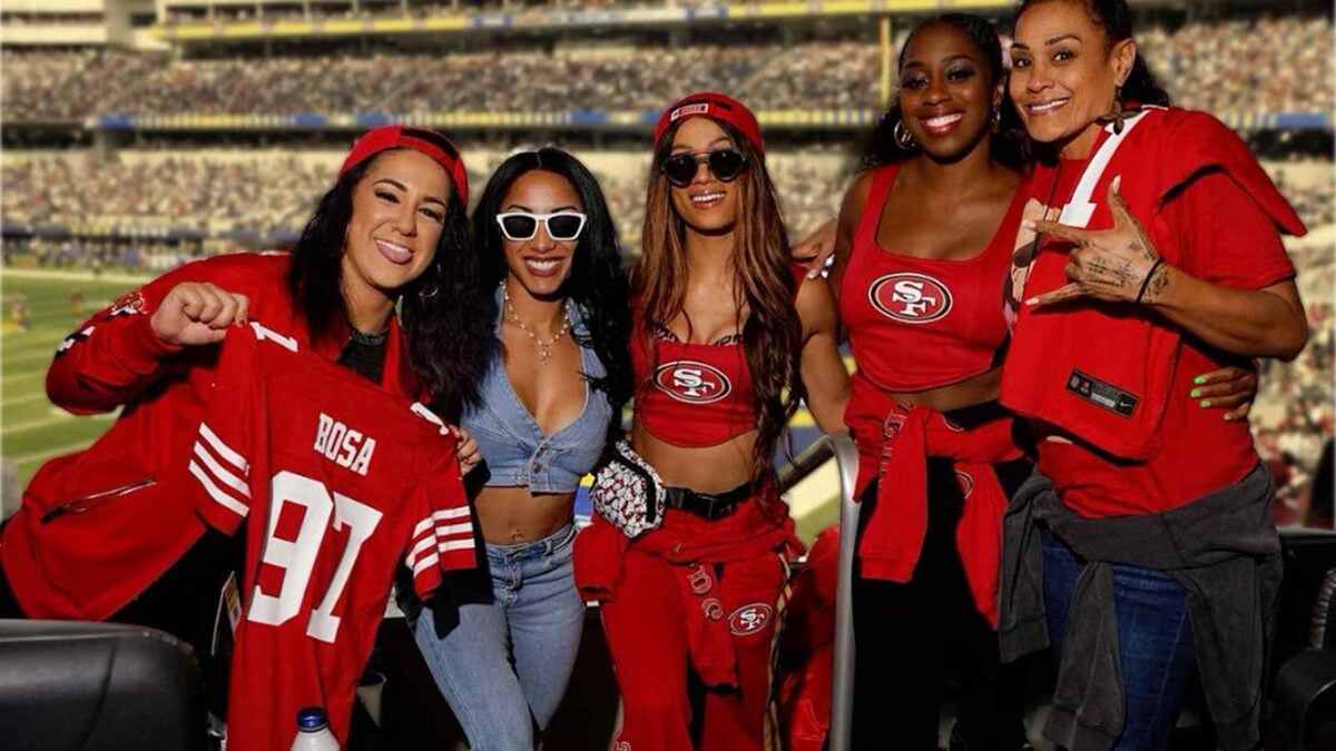 WWE and AEW stars in attendance for 49ers vs. Ramps