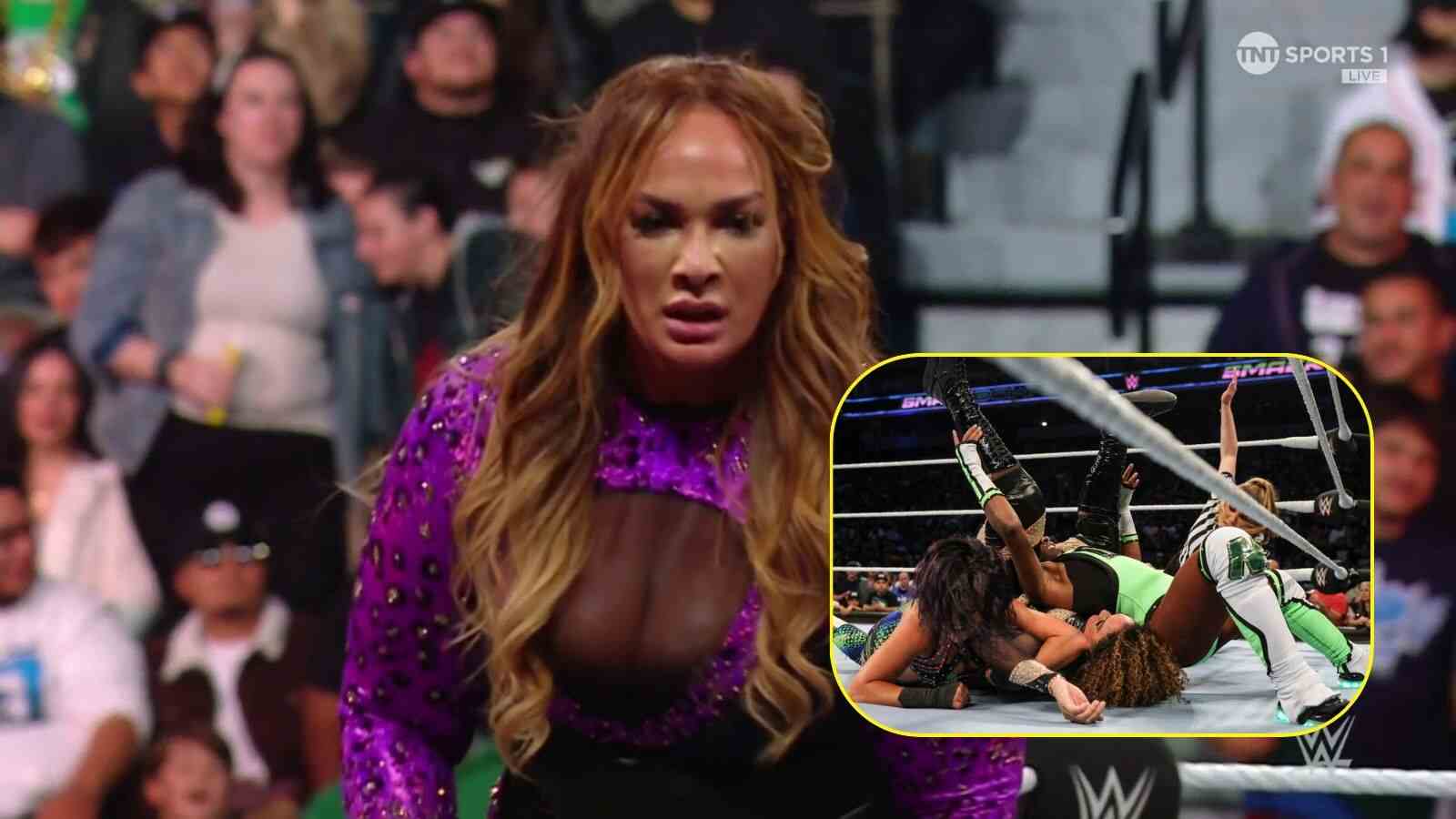 Video: Top female stars secure double pinfall victory over Nia Jax on WWE SmackDown, causes massive confusion 